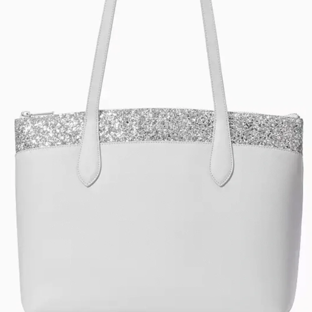 Kate Spade NWT Flash Glitter Tote in Grey - HOST PICK! 🏆